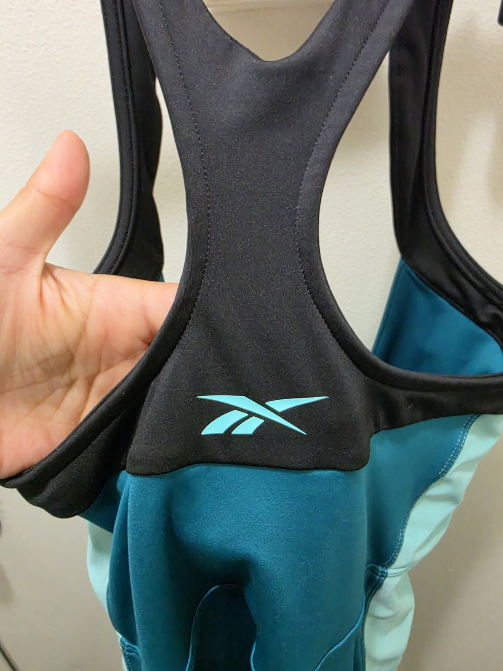 Reebok x Cardi B Women's Seaport Teal Leotard & Bandeau Top Set - Size Medium - Picture 9 of 16